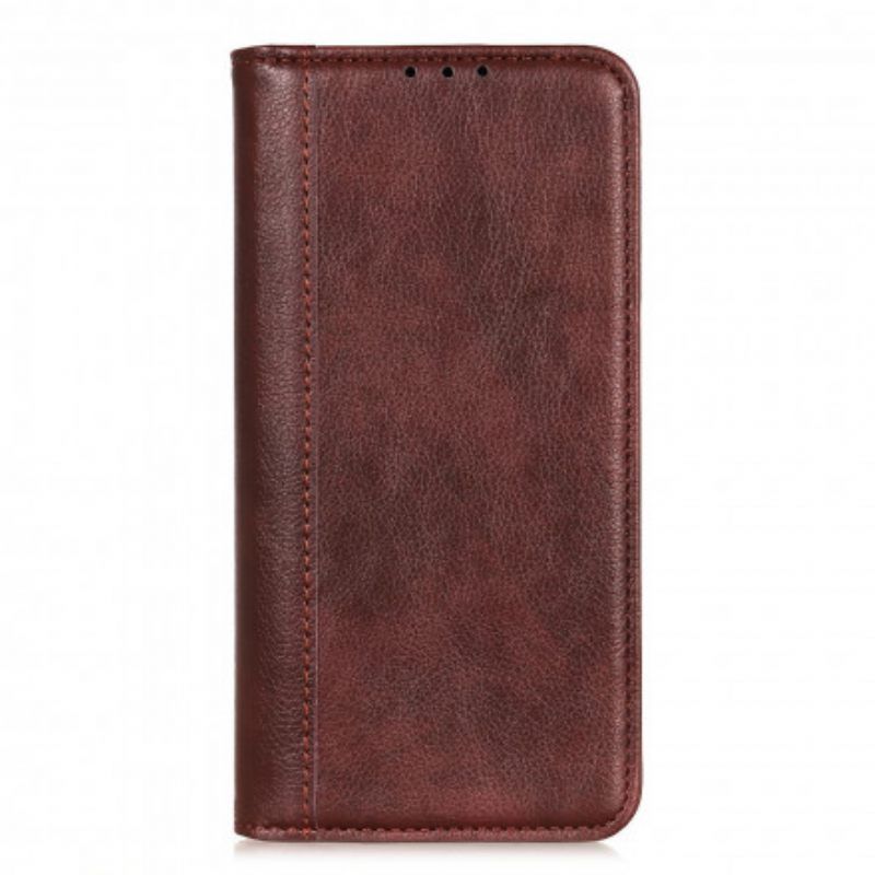 θηκη κινητου Xiaomi Redmi Note 10 / 10S Θήκη Flip Έκδοση Litchi Split Leather